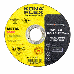 Disco de corte para acero inoxidable y metal T41, 180 mm x 1,6 mm x 22,23 mm