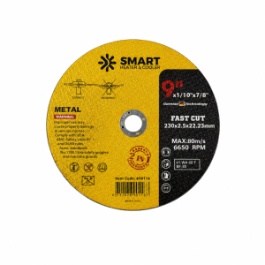 Disco de corte para acero inoxidable y metal T41, 230mm x 2.5mm x 22.23mm