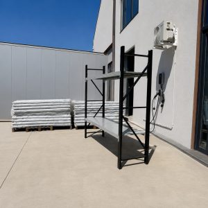 Estantería metálica galvanizada de 2000 x 600 x 2000 mm con 4 baldas