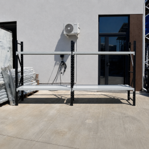 Extensión para estantería metálica galvanizada 2000 x 600 x 2000 mm con 4 baldas