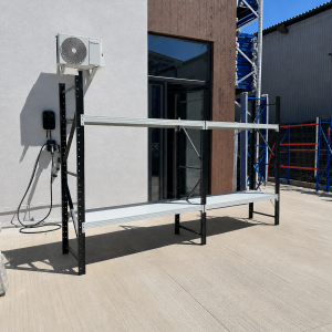 Extensión para estantería metálica galvanizada 2000 x 600 x 2000 mm con 4 baldas