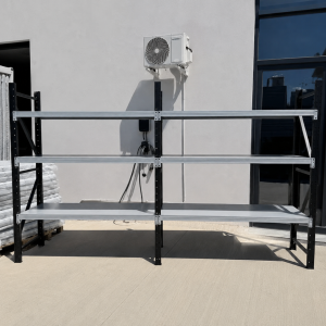 Extensión para estantería metálica galvanizada 2000 x 600 x 2000 mm con 6 baldas