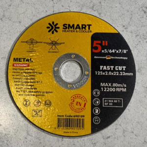 Set de 10 discos de corte T41 para acero inoxidable y metal 125 x 2,0 x 22,23 mm