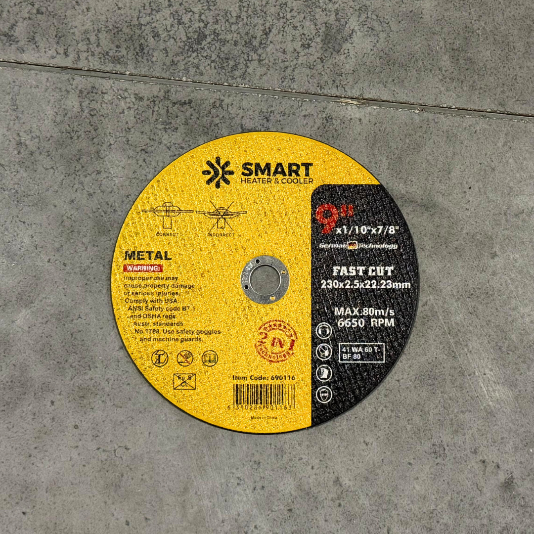 Set de 5 discos de corte T41 para acero inoxidable y metal 230 x 2,5 x 22,23 mm 1 Set de 5 discos de corte T41 para acero inoxidable y metal 230 x 2,5 x 22,23 mm