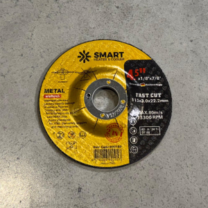 Set de 5 discos de corte T42 para acero inoxidable y metal 115 x 3,0 x 22,23 mm