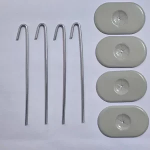Set de 70 ganchos de aluminio para fijación de malla de protección en paneles fotovoltaicos 3 Set de 70 ganchos de aluminio para fijación de malla de protección en paneles fotovoltaicos