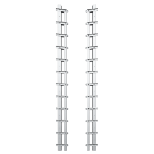 Sistema de deslizamiento de aluminio 2,5 m para paneles deslizantes