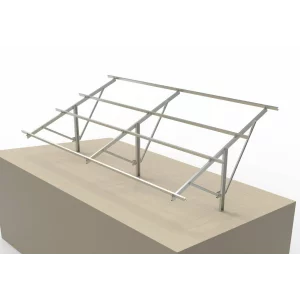 Soporte de acero con angulo ajustable para sistemas solares en suelo de 3850 mm2