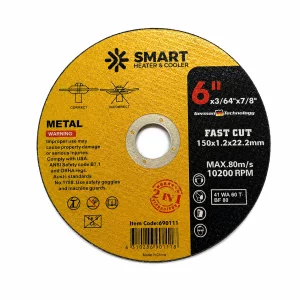 Set de 25 discos de corte t41 para acero inoxidable y metal 150 x 1,2 x 22,23 mm
