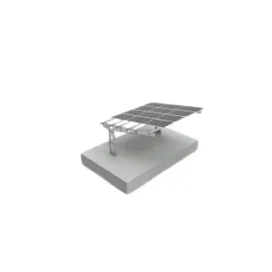 Cochera fotovoltaica 2 plazas, acero galvanizado, 6kW