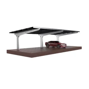 Cochera fotovoltaica 4 plazas, acero galvanizado, 11kW
