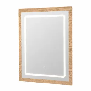 Espejo clásico CRYSTAL para tocador de maquillaje – oak