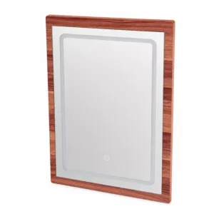 Espejo clásico CRYSTAL para tocador de maquillaje – walnut