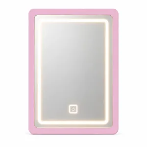 Espejo led para tocador CRYSTAL - rosa