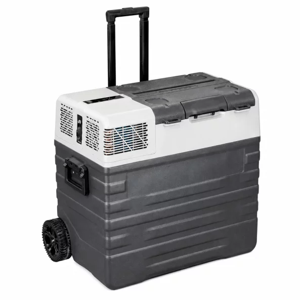 Nevera portátil para coche 62L, monozona, con ruedas y asa retráctil Nevera portátil para coche 62L, monozona, con ruedas y asa retráctil