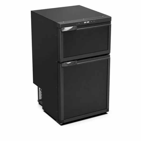 Nevera portátil para coche de 79,8 L, 12V 24V DC, con congelador – 546 × 500 × 830 mm, color negro1