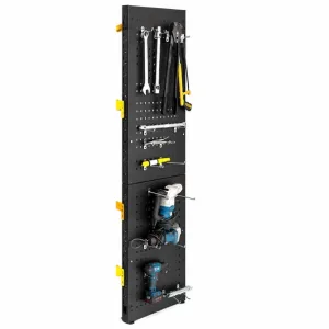 Panel perforado suspendido para herramientas L600xH2000mm, negro