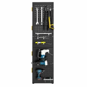 Panel perforado suspendido para herramientas L600xH2000mm, negro