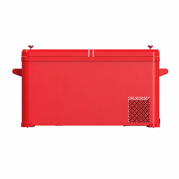 Refrigerador móvil con ruedas, 49.6L – 88 x 39 x 44 cm, rojo2